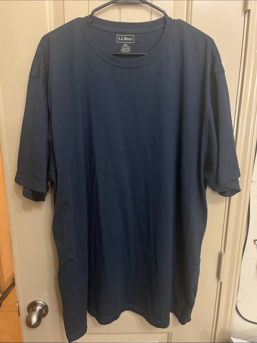 L.L. Bean Men's Navy Short-Sleeve Crew Tee